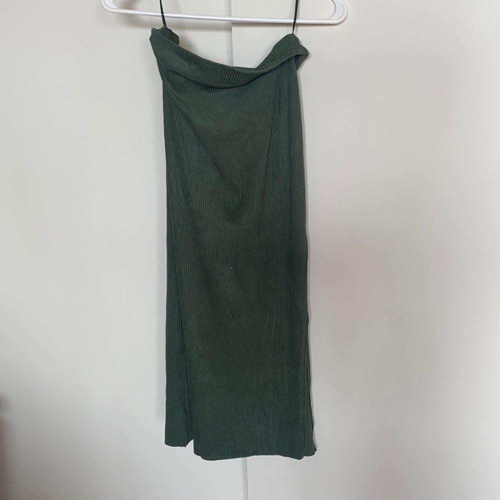 Native Youth green midi skirt